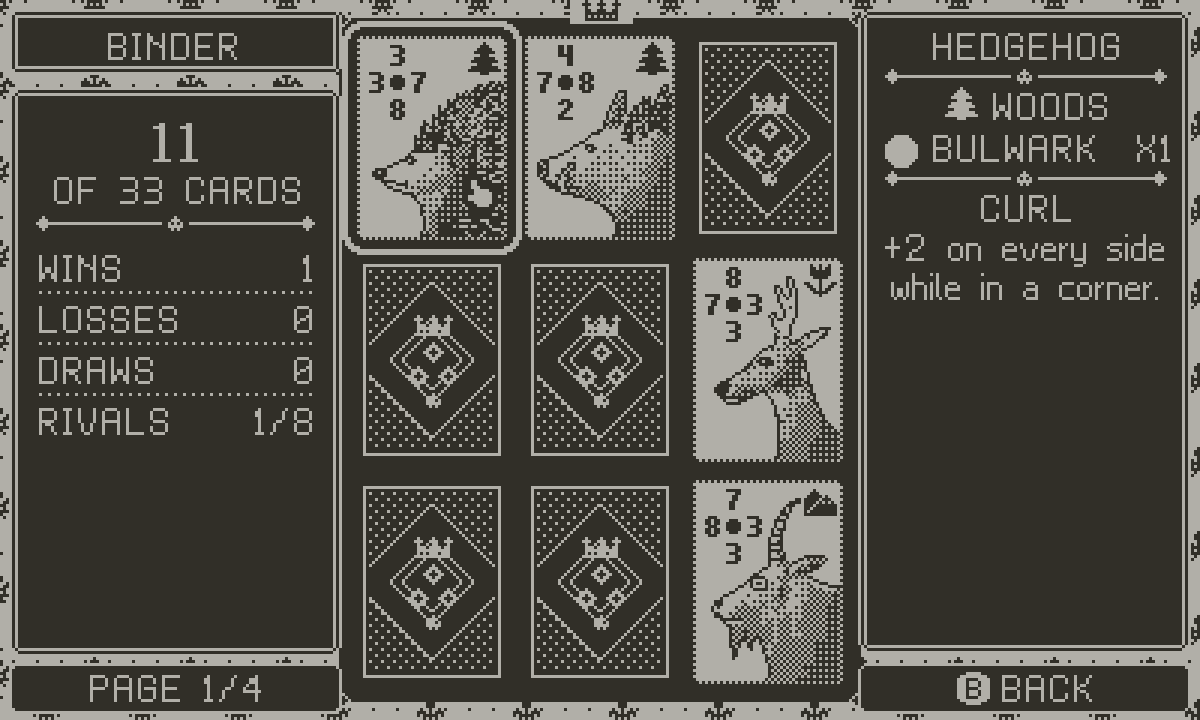 Beast Duel screenshot: Binder