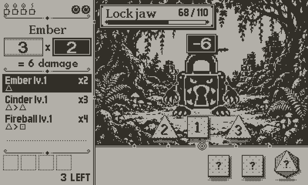 Dicemancer screenshot: Sum × multiplier