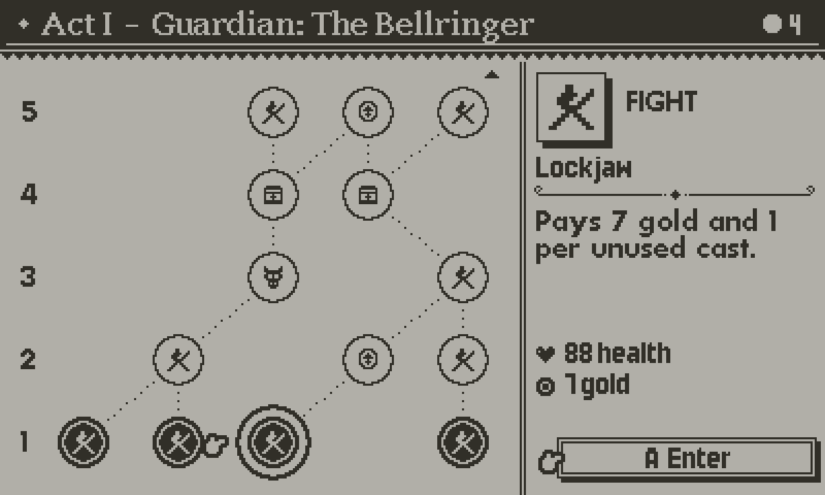 Dicemancer screenshot: The road branches