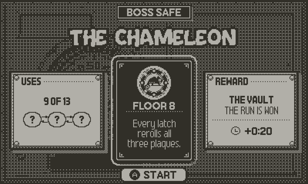 Safu screenshot: Boss intro · The Chameleon
